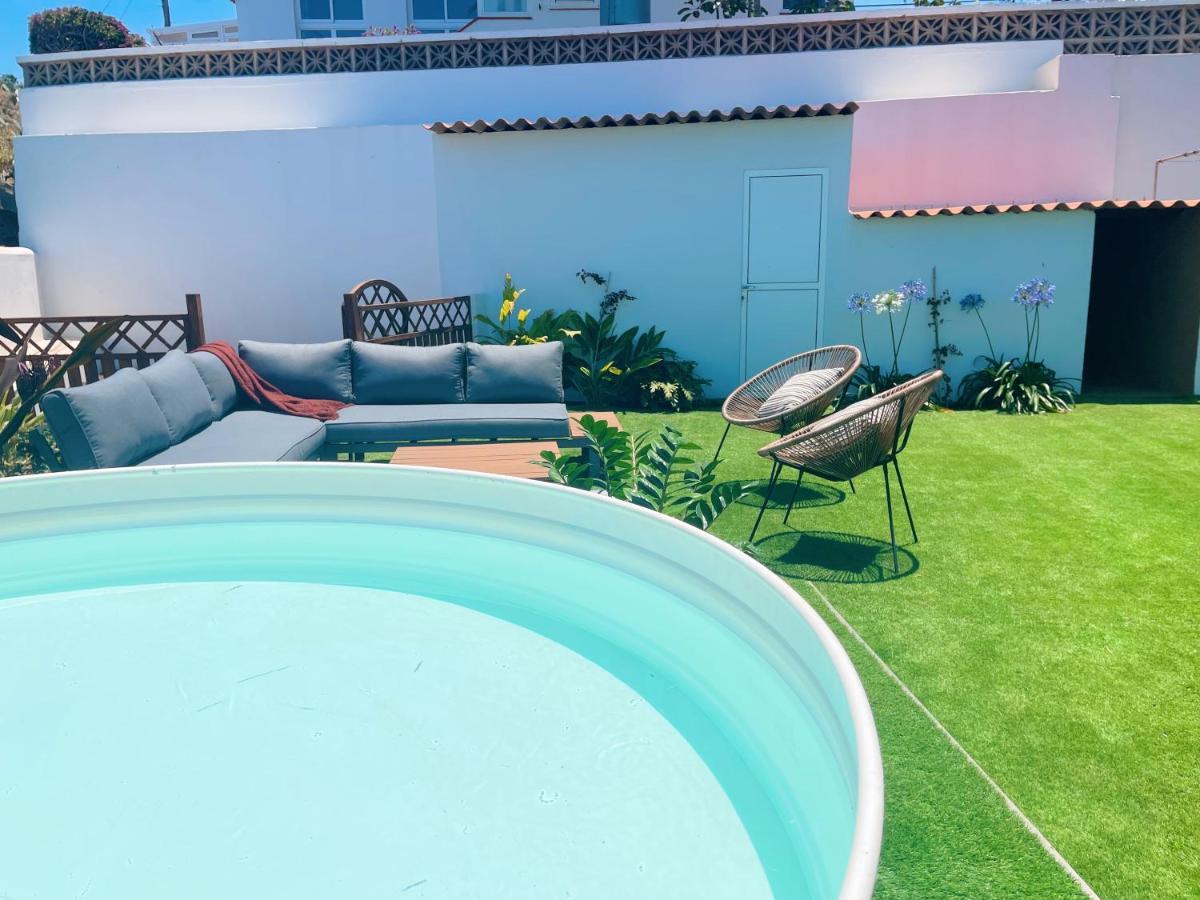 Вилла Casa Con Piscina Y Jardin Con Vistas Al Mar Пуэрто-де-ла-Мадера Экстерьер фото