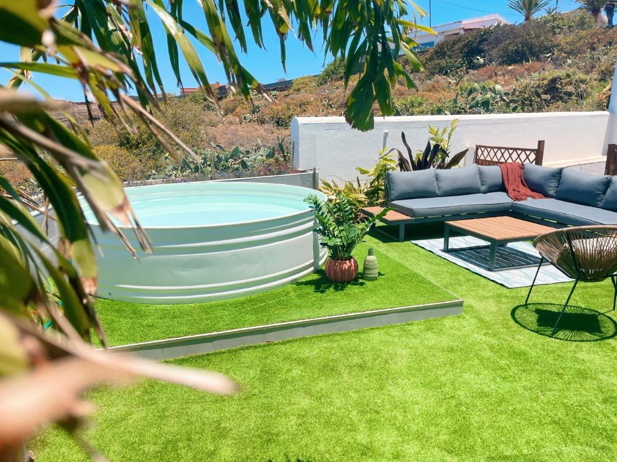 Вилла Casa Con Piscina Y Jardin Con Vistas Al Mar Пуэрто-де-ла-Мадера Экстерьер фото