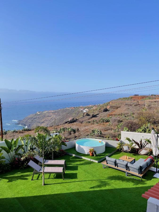 Вилла Casa Con Piscina Y Jardin Con Vistas Al Mar Пуэрто-де-ла-Мадера Экстерьер фото
