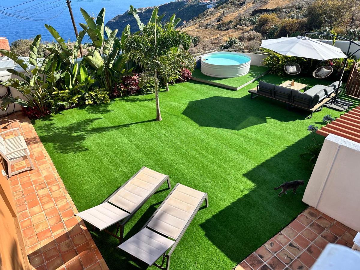 Вилла Casa Con Piscina Y Jardin Con Vistas Al Mar Пуэрто-де-ла-Мадера Экстерьер фото